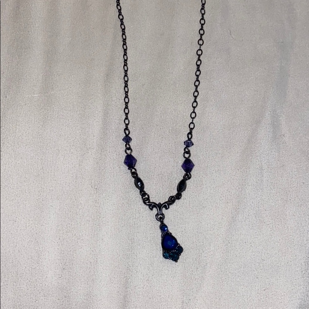 Dark blue 1928 necklace
